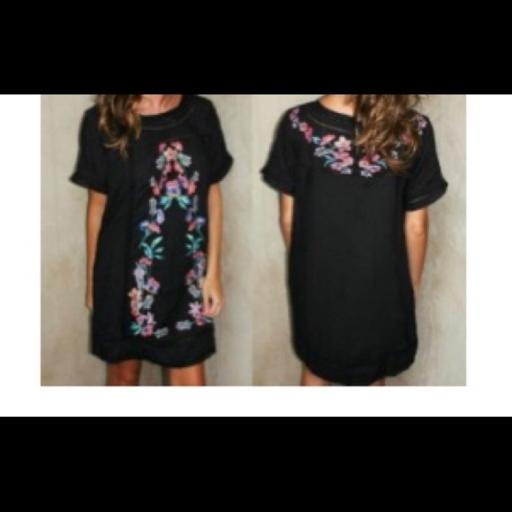 Umgee Embroidered Dress